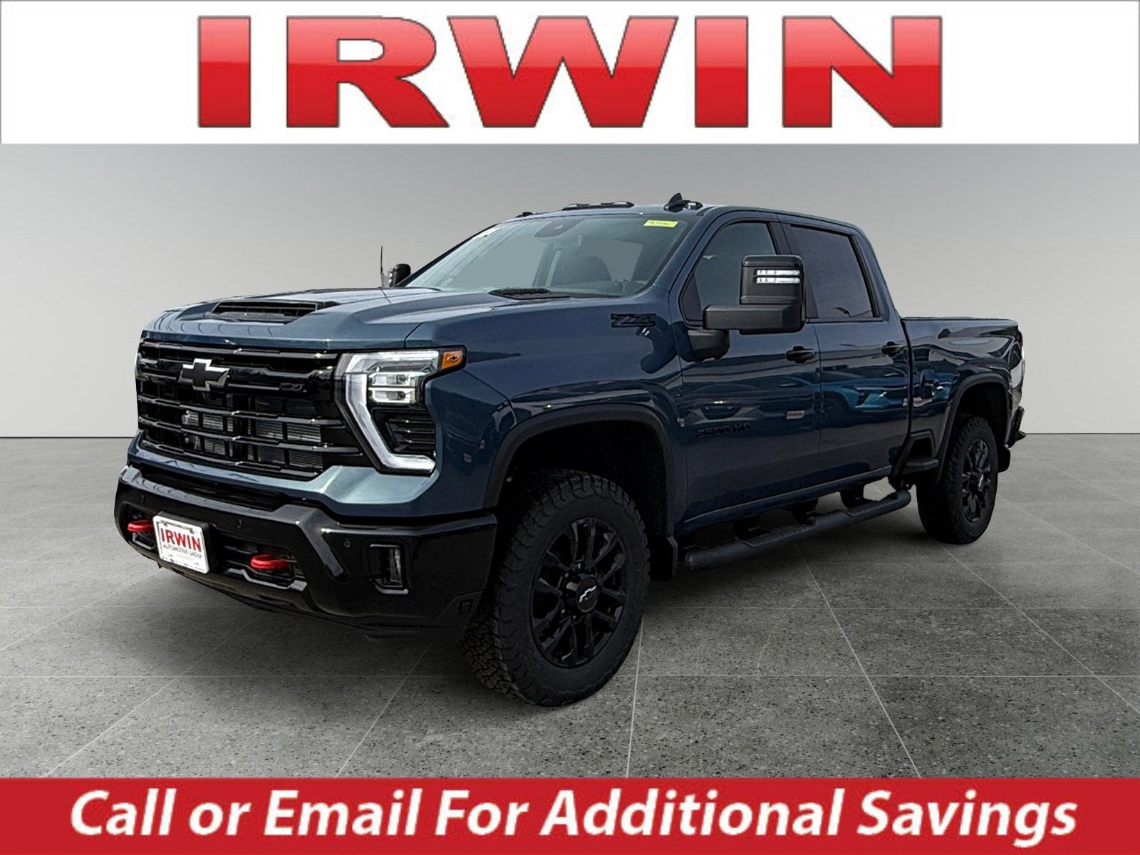 2026 Chevrolet Silverado 2500 HD LT in Lakeshore Blue Metallic — front three-quarter view