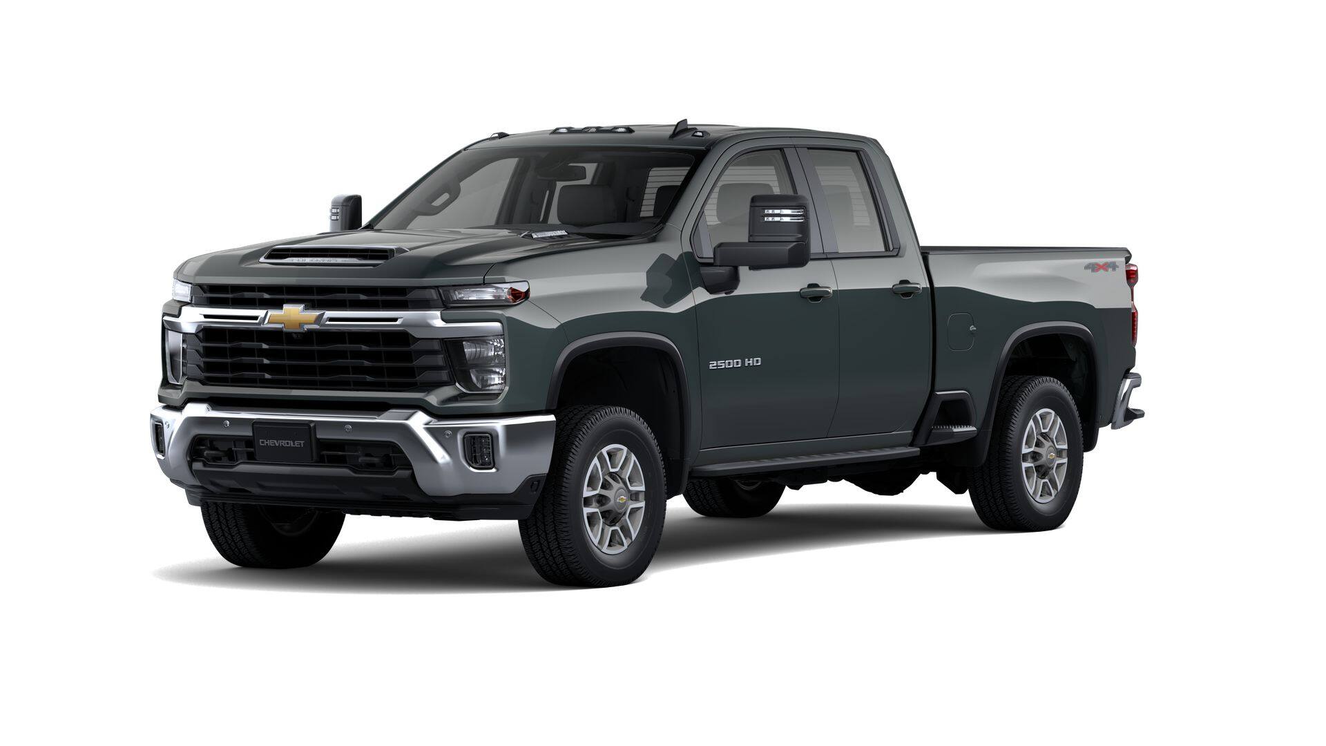 2026 Chevrolet Silverado 2500 HD LT in Cypress Gray — front three-quarter view