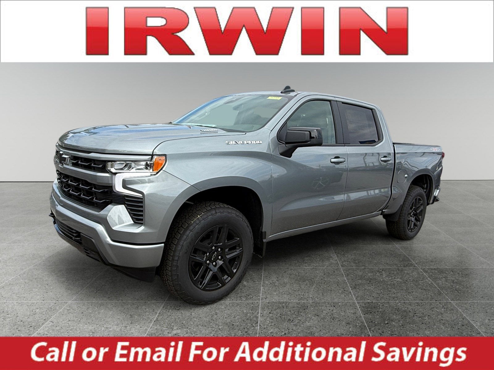 2026 Chevrolet Silverado 1500 RST in Sterling Gray Metallic — front three-quarter view