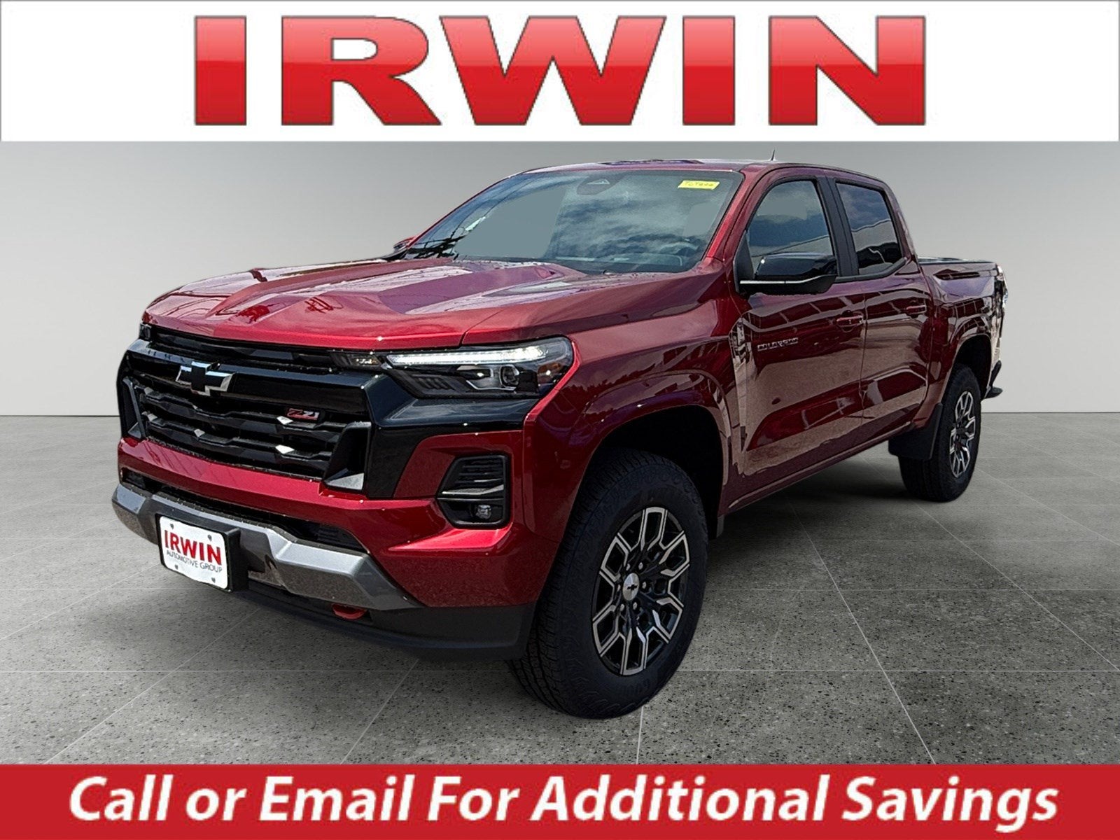 2026 Chevrolet Colorado Z71 in Radiant Red Tintcoat — front three-quarter view
