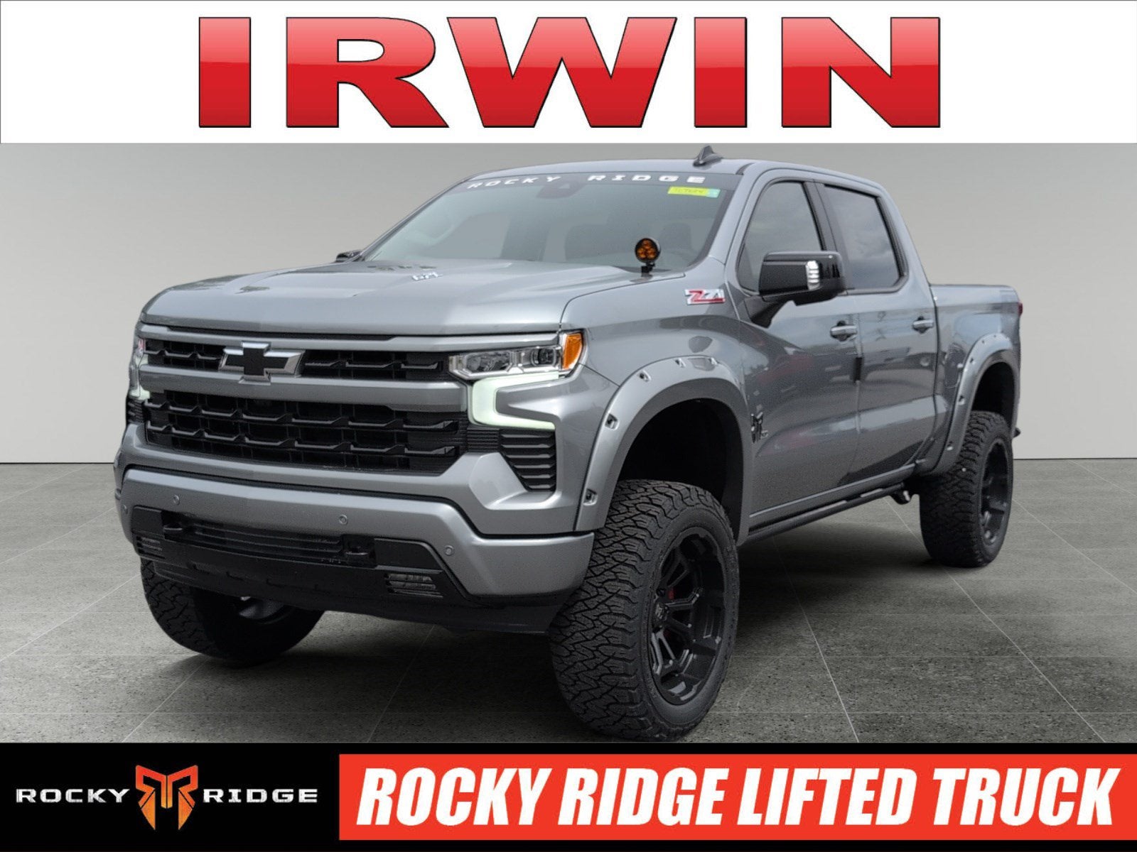 2026 Chevrolet Silverado 1500 RST in Sterling Gray Metallic — front three-quarter view