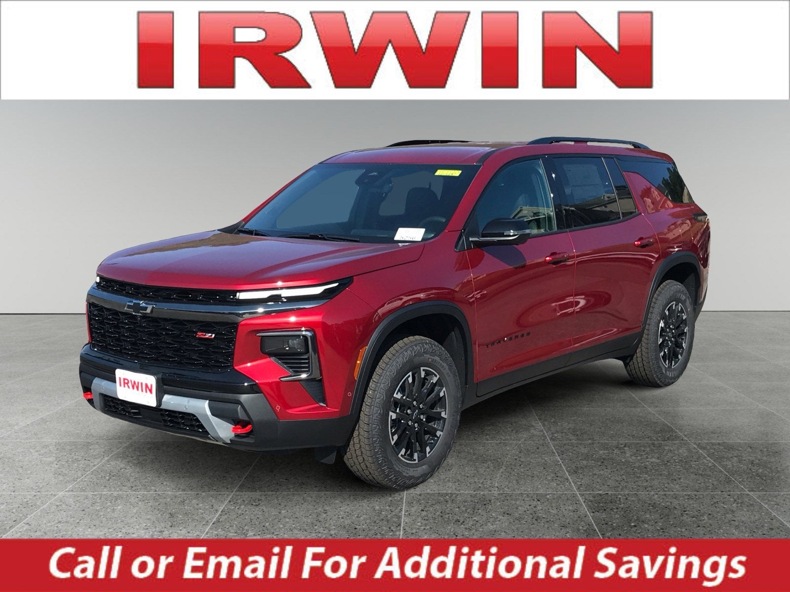 2026 Chevrolet Traverse Z71 in Radiant Red Tintcoat — front three-quarter view