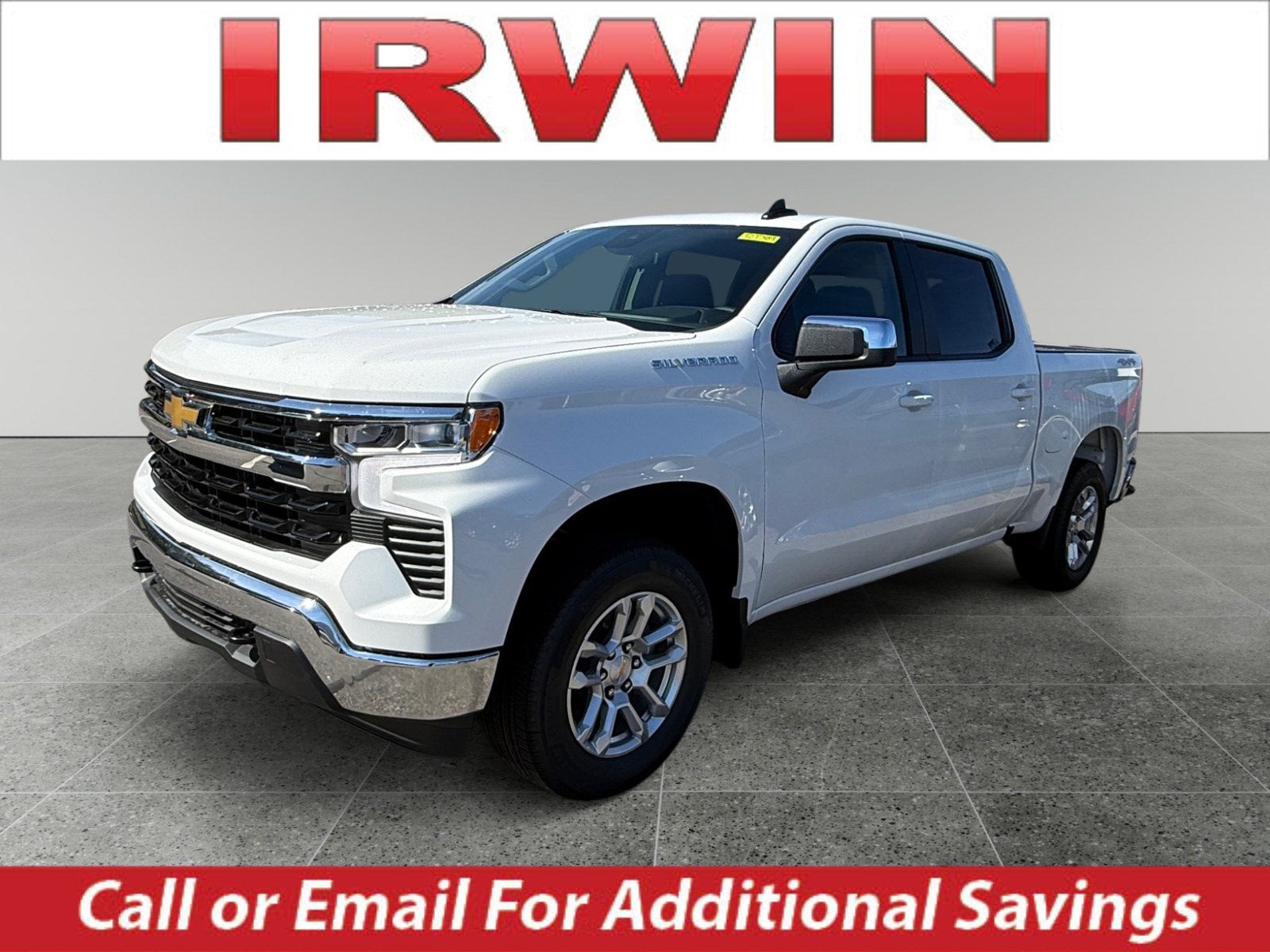 2026 Chevrolet Silverado 1500 LT in Summit White — front three-quarter view