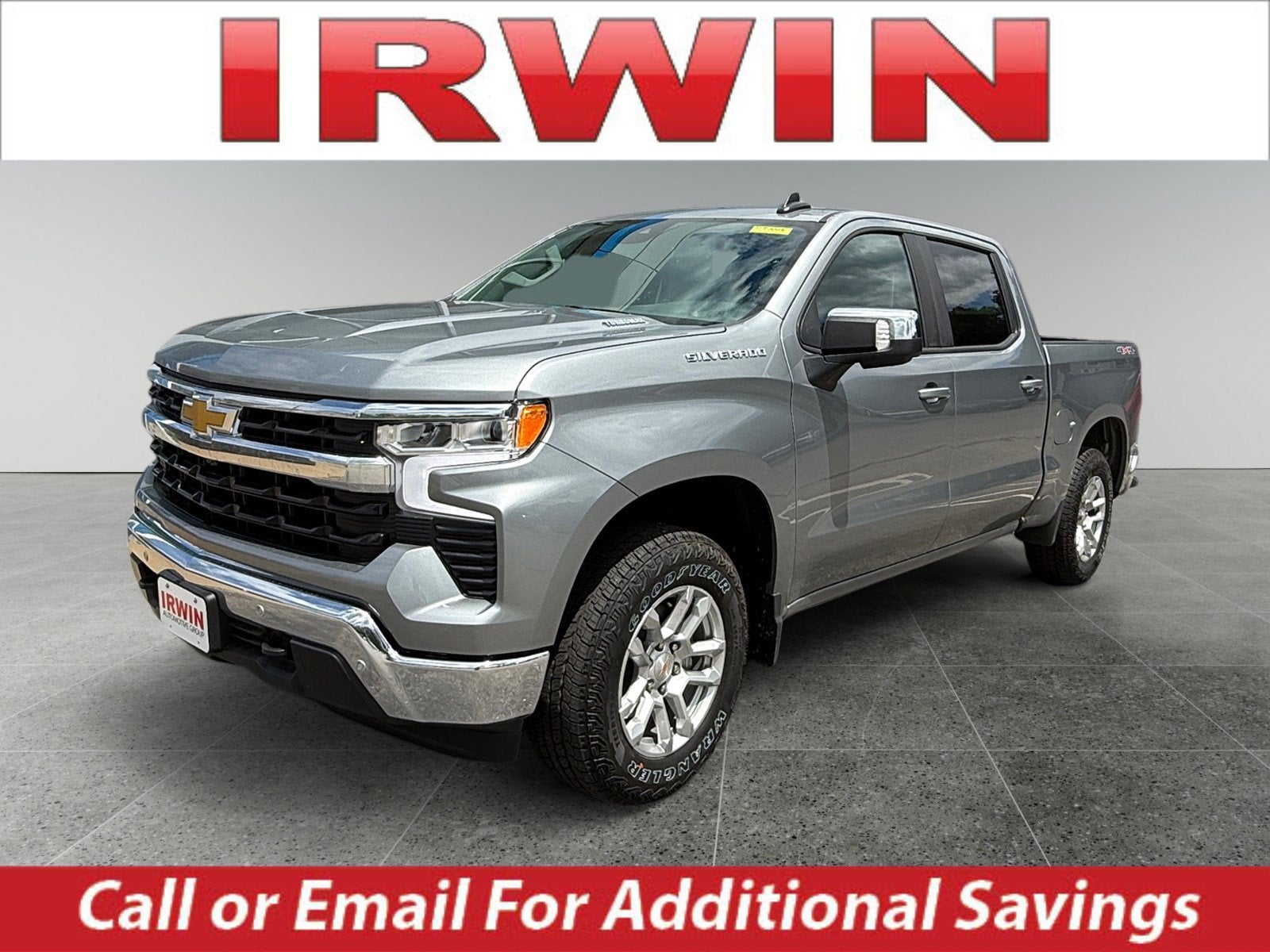 2026 Chevrolet Silverado 1500 LT in Sterling Gray Metallic — front three-quarter view