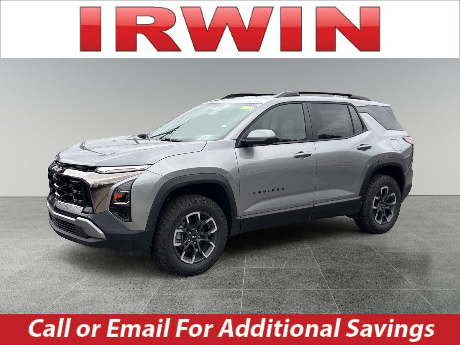 2026 Chevrolet Equinox ACTIV in Sterling Gray Metallic — front three-quarter view