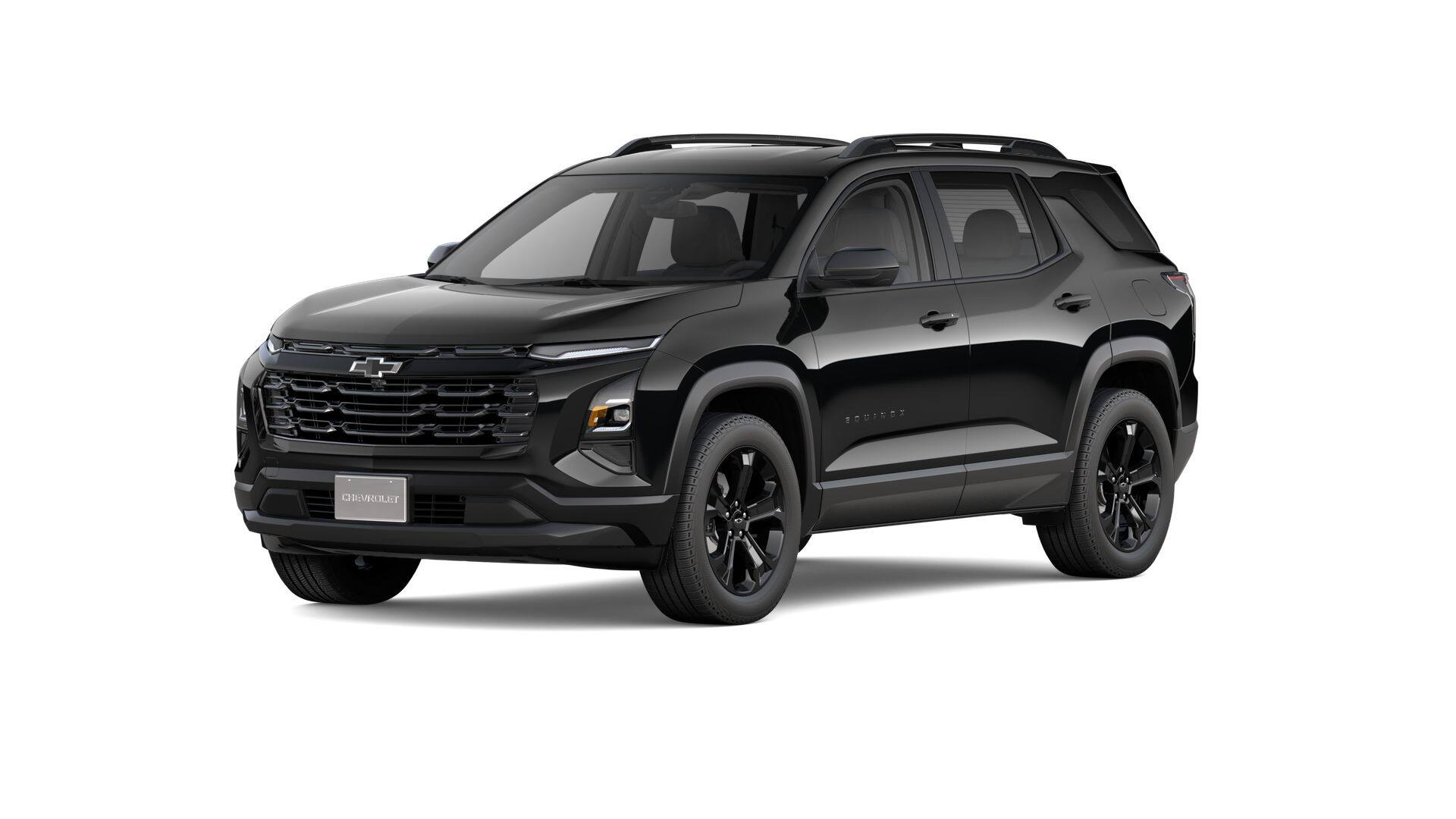 2026 Chevrolet Equinox LT in Mosaic Black Metallic — front three-quarter view