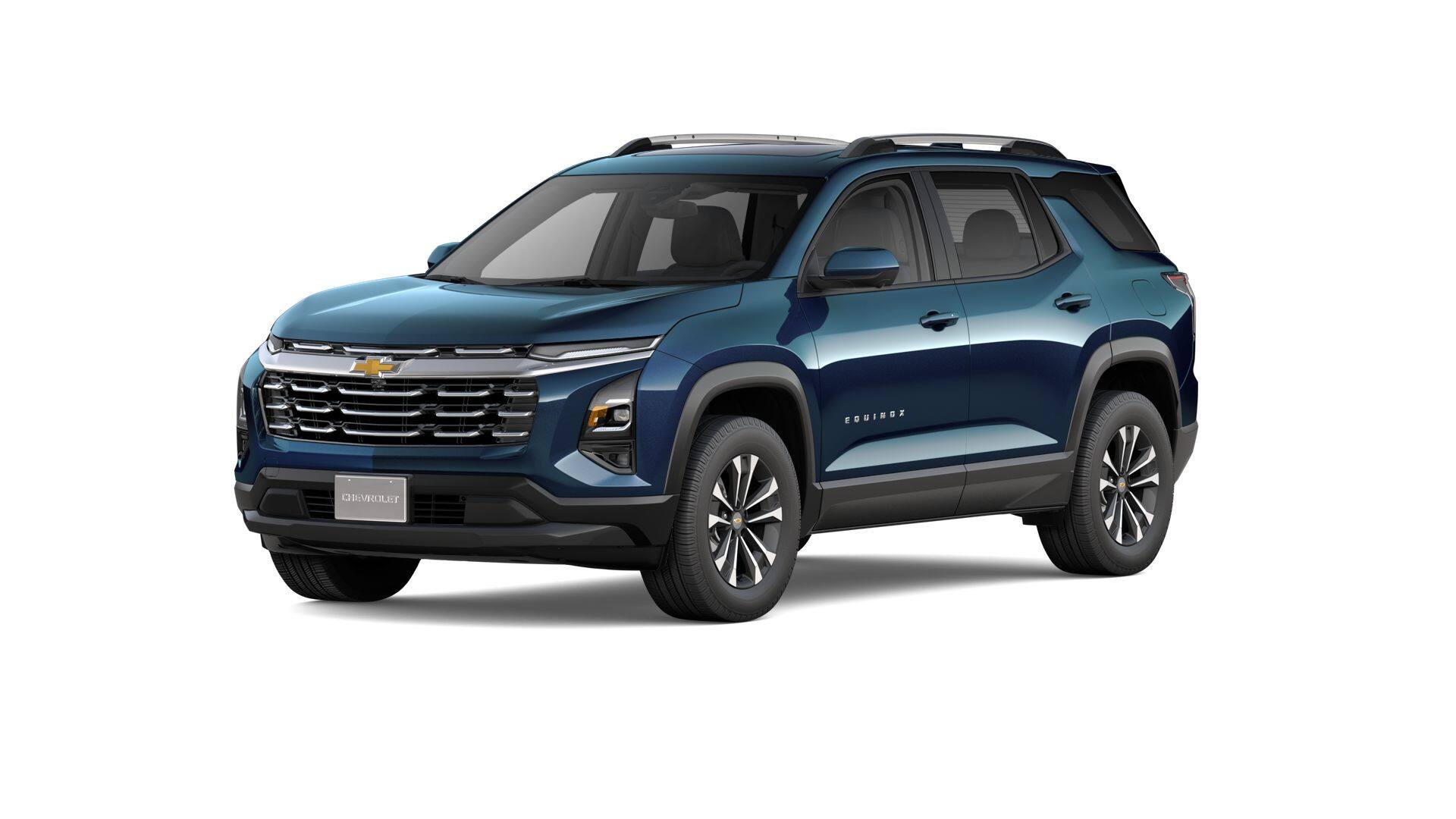 2026 Chevrolet Equinox LT in Lakeshore Blue Metallic — front three-quarter view