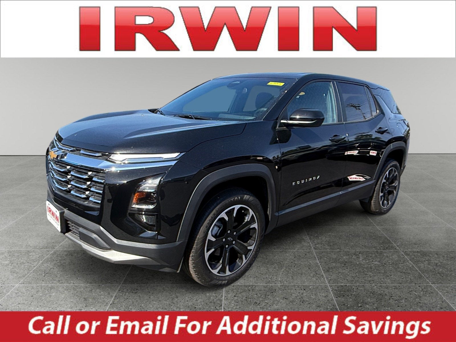 2026 Chevrolet Equinox LT in Mosaic Black Metallic — front three-quarter view