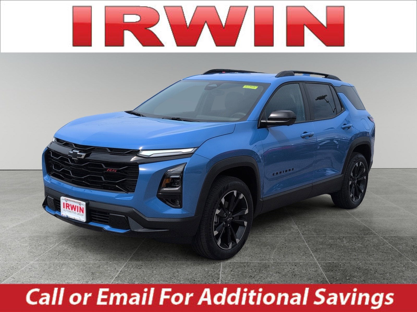 2026 Chevrolet Equinox RS in Reef Blue Metallic — front three-quarter view