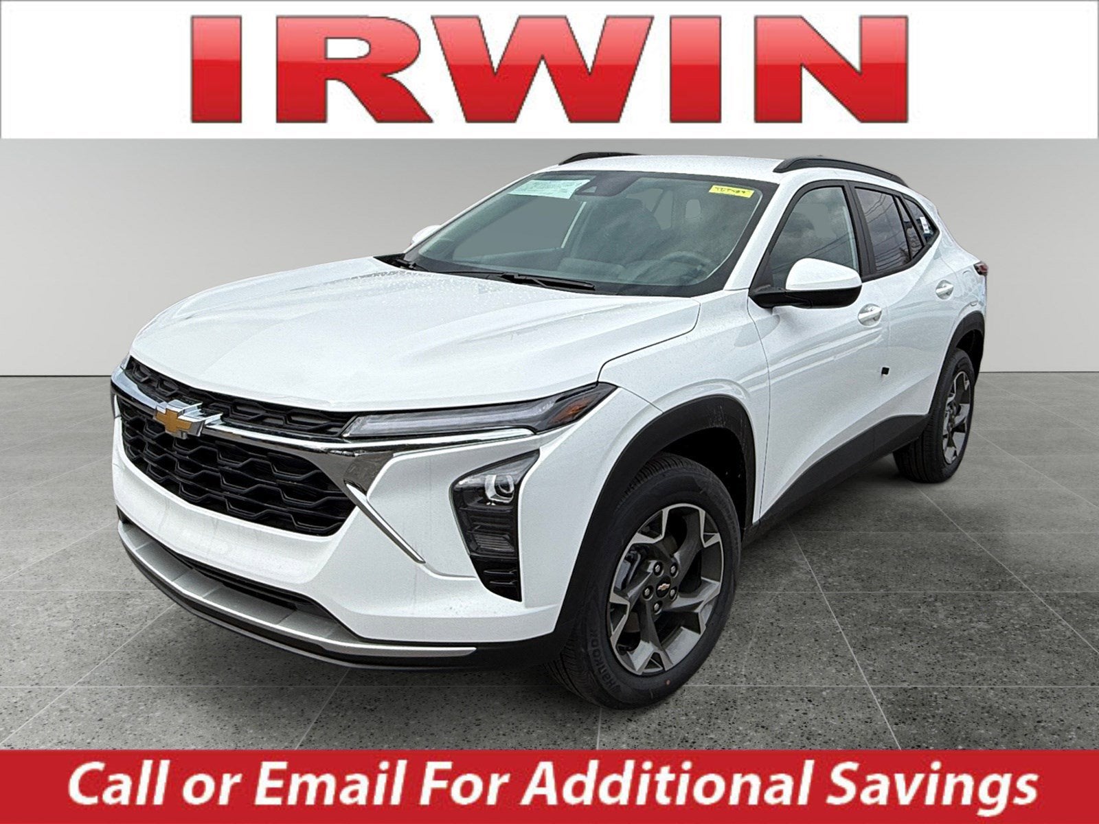 2026 Chevrolet Trax LT in Summit White — front three-quarter view