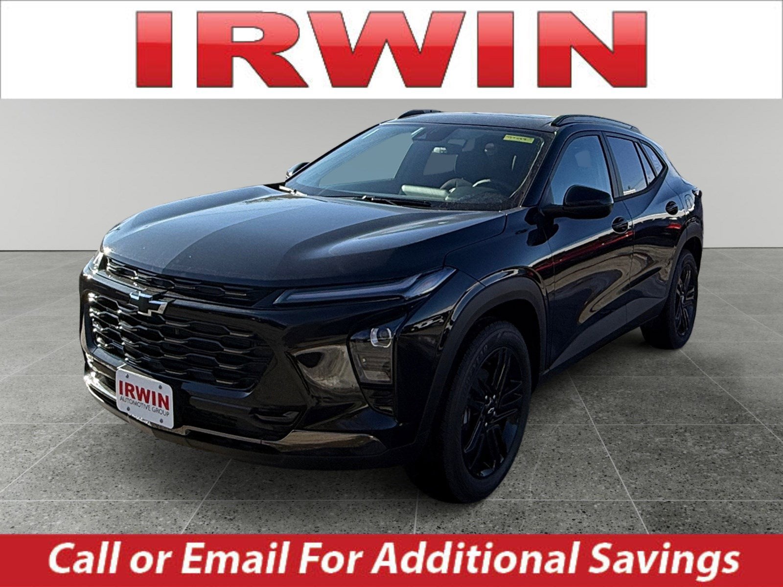 2026 Chevrolet Trax ACTIV in Mosaic Black Metallic — front three-quarter view