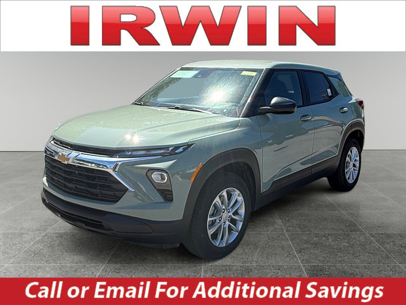 2026 Chevrolet Trailblazer LS in Cacti Green — front three-quarter view