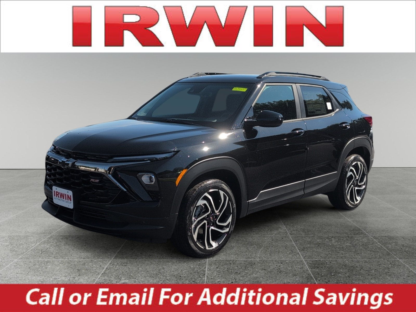 2026 Chevrolet Trailblazer RS in Mosaic Black Metallic — front three-quarter view