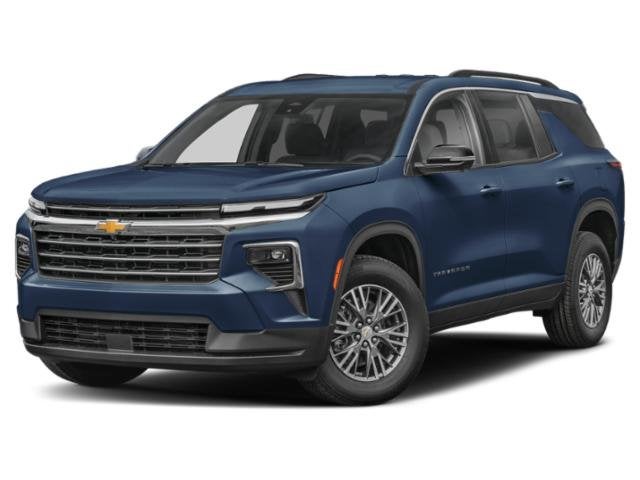 2026 Chevrolet Traverse AWD LT in Lakeshore Blue Metallic — front three-quarter view